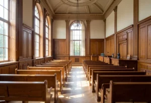 Enregistrement audio dans une salle d'audience